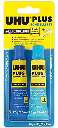 UHU Zwei-Komponentenkleber plus schnellfest 5min