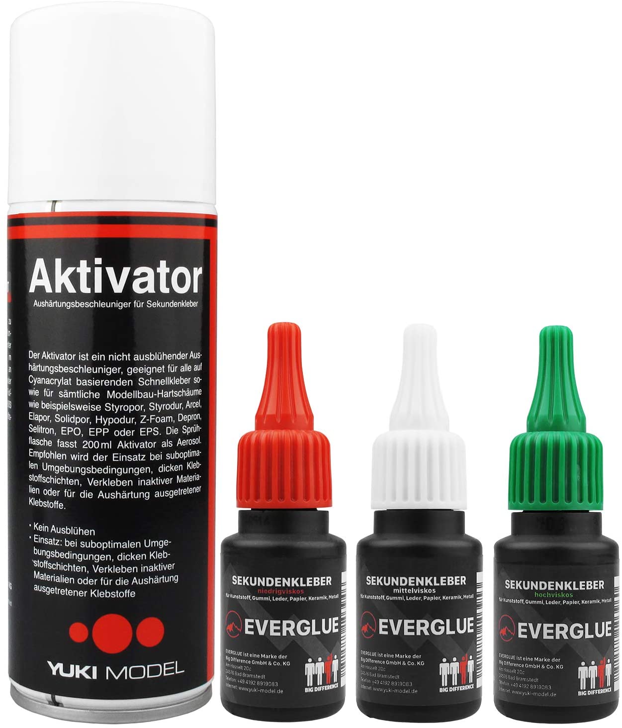 EVERGLUE Sekundenkleber&Aktivatorset